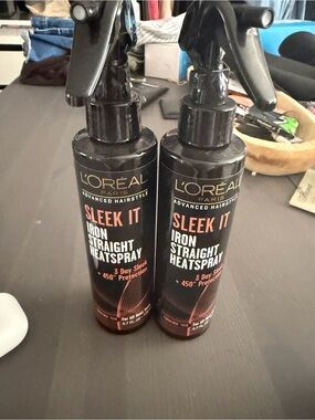 L'Oreal Sleek It Iron Straight Heatspray - Black